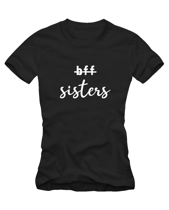 Marškinėliai not bff but sisters Marškinėliai not bff but sisters